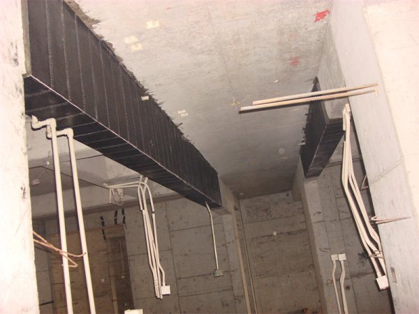 碳纖維布加固施工照片